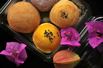 Chinese pastry or moon cake