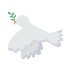 dove flying with olive branch