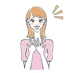 きれいな女性の表情パターン