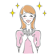 きれいな女性の表情パターン