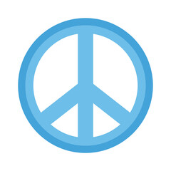 blue peace symbol