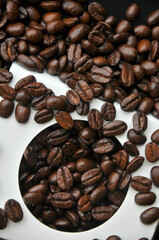 Coffee Beans and cup