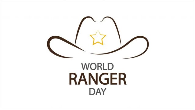 World ranger day hat, art video illustration.