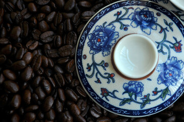 Coffee Beans and cup