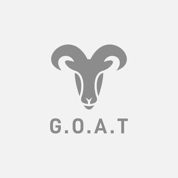 Goat Head Logo Design Icon
