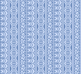 Japanese Motif Stripe Vector Seamless Pattern