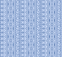 Japanese Motif Stripe Vector Seamless Pattern