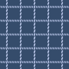 Japanese Square Line Plaid Vector Seamless Pattern