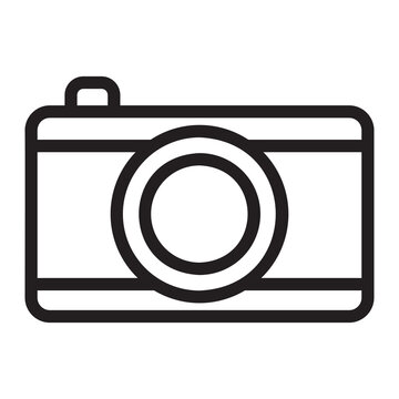 instant camera line icon