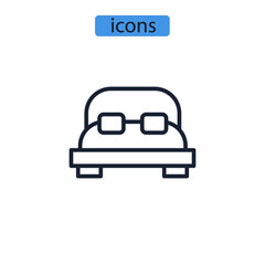 rooms icons  symbol vector elements for infographic web
