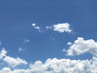 空と雲の青空背景