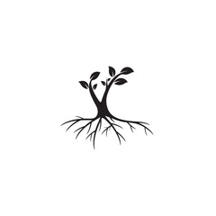 cool logo about trees and growing roots