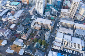 Japanese City Streets from Above