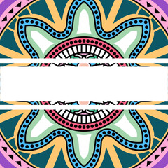 colorful mandala background design