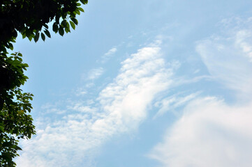 Obraz premium blue sky with clouds