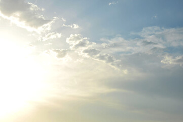 Fototapeta premium sun ray is go down and amazing dramatic orange cloud