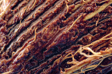 Coconut shell texture. Healthy Food. Macro Shot. Selective focus