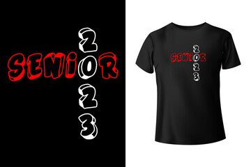 Senior 2023 - t-shirt design template