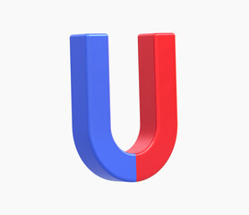 3d Realistic Magnet vector illustration