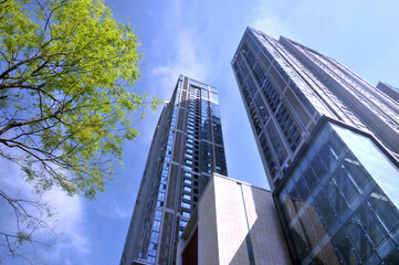 Naklejka premium modern office buildings