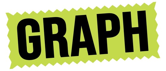 GRAPH text written on green-black stamp sign.
