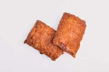 Cereal bar on a white background