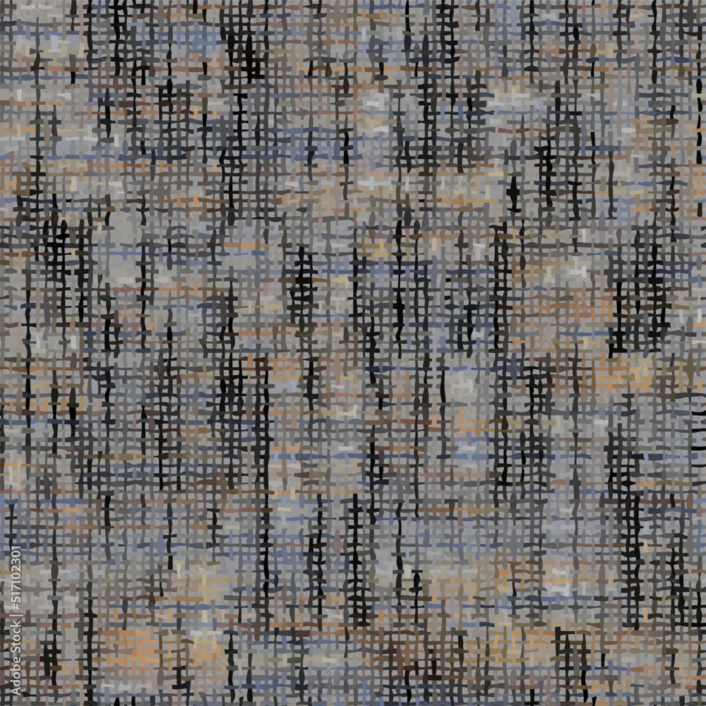 Poster Imitation of a texture of rough canvas. Seamless pattern.