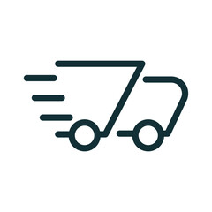 Modern moving track icon. Cargo transport. Vector.