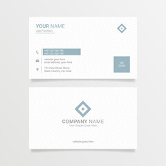 Modern Clean Corporate Business Card Design Template	
