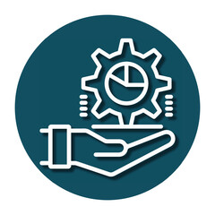 Development, engine, gear icon