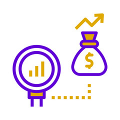 Make, money, profit icon