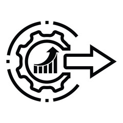 Process, improvement, performance icon