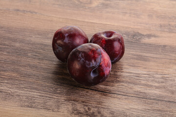 Ripe and sweet purple plum