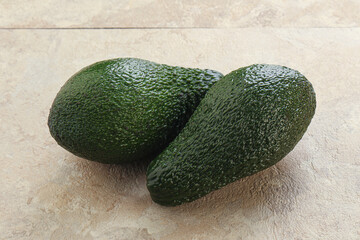 Fresh ripe green organic exotic avocado