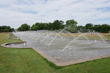 Wasserspiele im Nordpark von Düsseldorf