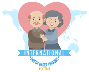 International day of older persons banner design