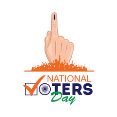 Illustration of National Voters' Day concept