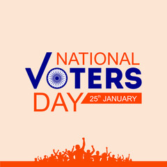Illustration of National Voters' Day concept