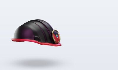 Obraz premium 3d engineer Antigua and Barbuda flag rendering left view