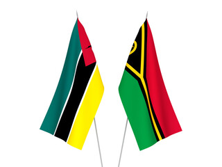 Republic of Mozambique and Republic of Vanuatu flags