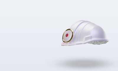 Fototapeta premium 3d engineer Japan flag rendering right view