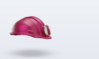 Fototapeta premium 3d engineer Qatar flag rendering left view