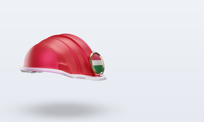 Fototapeta premium 3d engineer Tajikistan flag rendering left view