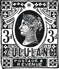 Vintage Postal, Postage, Mail Stamps in Vector