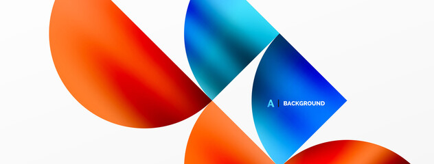 Obraz premium Circle geometric background. Metallic color shiny circles and round shapes. Vector Illustration For Wallpaper, Banner, Background, Card, Book Illustration, landing page