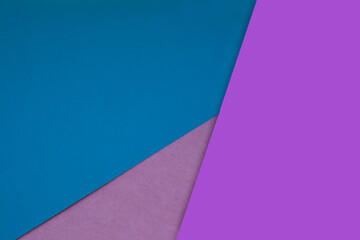 Dark and light, Plain and Textured Shades of sea blue purple pink papers background lines intersecting to form a triangle shape