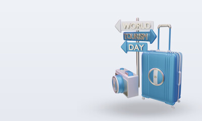3d tourism day Guatemala flag rendering right view