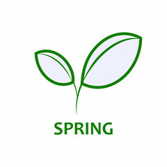 Spring Icon. Symbols of Seasons in Certain Parts of the World - Vector.