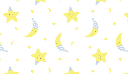 star moon pattern