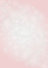 Vector Shiny Stars Confetti on Pink Background with Silver and White Light Spots. Magic Shiny Pastel Print. Baby Print. Gentle Stardust Pattern.